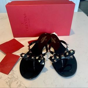 Valentino Rockstud Bow Jelly Sandal size 39 like new